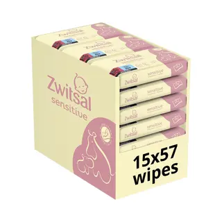Zwitsal Billendoekjes - Sensitive - 855 Doekjes (15x57) - Voordeelverpakking