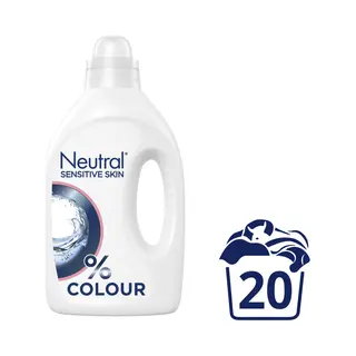 2e Halve Prijs, Neutral Vloeibaar Wasmiddel Kleur 20 Wasbeurten 1 Liter