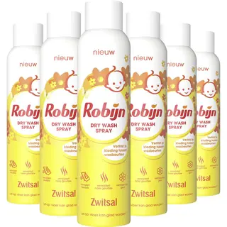 Robijn Zwitsal Dry Wash Spray - 6 X 200 Ml - Voordeelverpakking