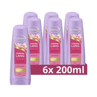 6x Andrélon Conditioner Levendig Lang 200 Ml