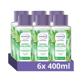 Andrélon Pro-Naturals Conditioner - Bamboo Volume - Verrijkt Met Natuurlijk Bamboe-extract - 6 X 400 Ml