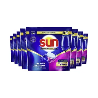 Sun - Vaatwastabletten - Brilliant Shine - All-in-1 - 80 Capsules - Voordeelverpakking