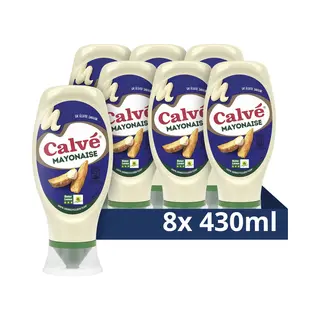 Calvé 8x Calve Mayonnaise Mayo Aus Der Flasche 430ml I Mayonaise Squeeze
