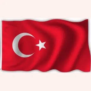 New Age Devi - Turkse Vlag - 90x150cm - Sterke Kwaliteit - Originele Kleuren - Incl Bevestigingsringen - Turkije Flag