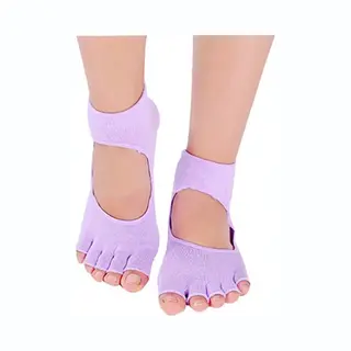 New Age Devi - Teen Sokken - Lila - Sport - Fitness - Pilates - Yoga - Anti Slip - Slijtvast - Ademend