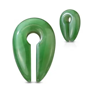 LMPiercings Nl Taper Natuursteen 12 Mm - Jade - LMPiercings