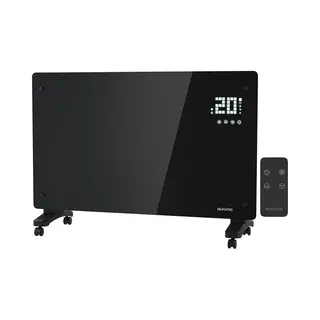 Auronic Elektroherd - Mit Thermostat Und Fernbedienung - Bis Zu 22 M3 - 2000 W - Schwarz