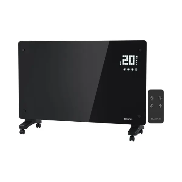 Auronic Elektroherd - Mit Thermostat Und Fernbedienung - Bis Zu 22 M3 - 2000 W - Schwarz thumbnail