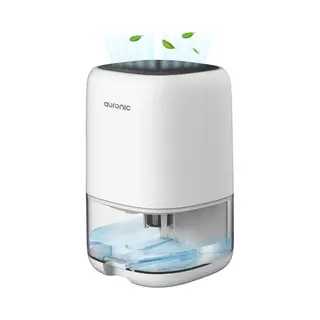 Auronic Luchtontvochtiger - Ontvochtigt 450ml Per Dag In Huis - 1L Waterreservoir - Led - Vochtopnemer Voor In Woonkamer, Slaapkamer & Badkamer -