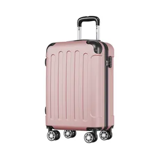 Trvlmore Handgepäck Koffer Mit Rädern - Numerisches Schloss - 54x36x20cm - 38L - Rose Gold