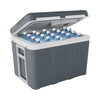 Auronic Koelbox Elektrisch 12V En 230 Volt - Coolbox - Auto - Camping Koelkast - Koelen En Verwarmen - 40L - Frigobox - Grijs