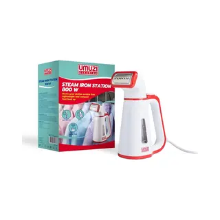Umuzi Cleaning Kledingstomer - Afneembare Kop - 1, 9 Meter Snoer - Wit/Rood