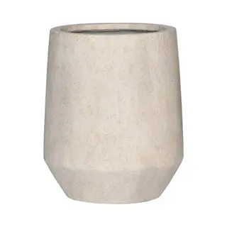 Pottery Pots - Bloempot Harith High Xs - ⌀28cm X H33cm Opening 20.5cm - Indoor En Outdoor - Travertine Beige
