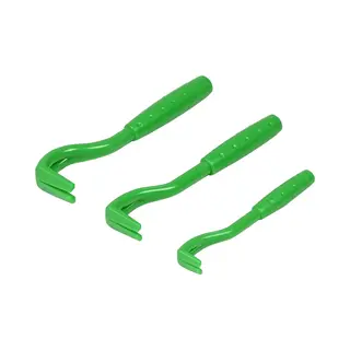 Benson Tekentang Set - Met Haak - Groen - 3 Maten - 3-delig