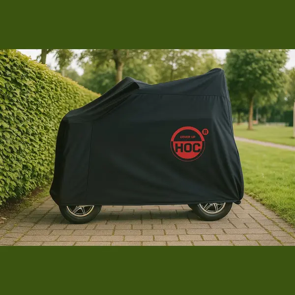 Cover Up Hoc Cuhoc - Waterdichte Scootmobiel Hoes Zwart - 140x66x117 - Red Label Met Trekkoord - Makkelijke Scootmobielhoes Universeel thumbnail