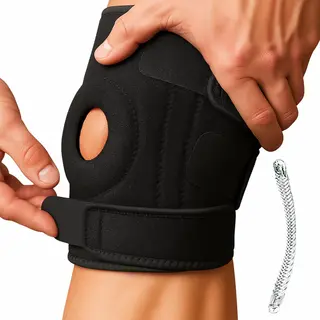 VeryGoods Kniebrace – Verstelbare Kniebandage – Patellabrace Voor Heren / Dames – Ondersteuning Bij Patella Blessures, Artrose & Meniscus – Verstelbare