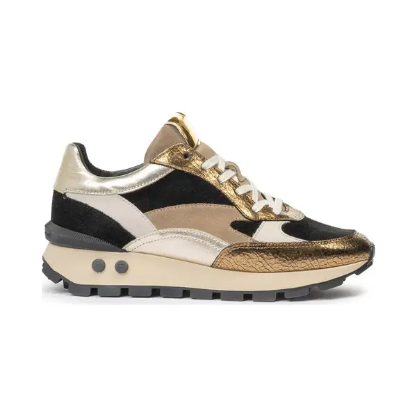 Floris Van Bommel Sfw-10098 Blokki Sneakers - Suède - Dames - Goud - Maat 37 thumbnail