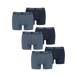 Puma 4 Er Pack Boxer Boxershorts Men Herren Unterhose Pant Unterwäsche, Farbe, 037 - Denim, Bekleidungsgröße, M