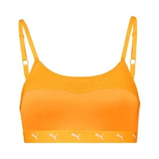 Puma Sport Bh Dames - Padded Sport Top - Medium Support - Sunrise Orange - Maat L