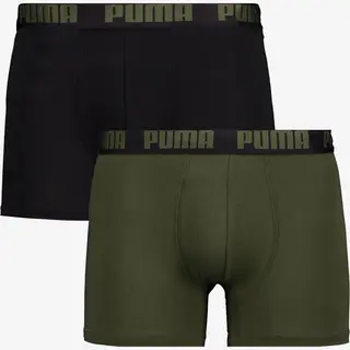 Puma Lange Short - 2 Pack Zwart-Kaki - 521015001-051 - L - Mannen