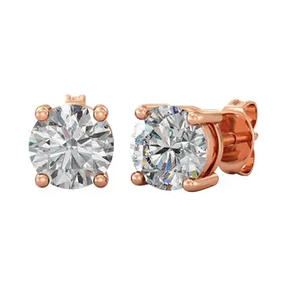 Yolora Damen Ohrringe Mit Kalpa Camaka Kristalle - Rose-farbig - 18K Rose Gold Plated - Damen Ohrringe Rose Gold - Schmuck - Exklusive Geschenk-Box -