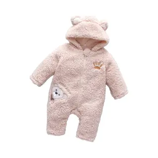 Budino® Baby Onesie - Baby Romper - Baby Pyjama - Baby Pakje - Baby Verkleedkleding - Carnavalskleding - Dier - Dear Beer - Beige - Maat 86