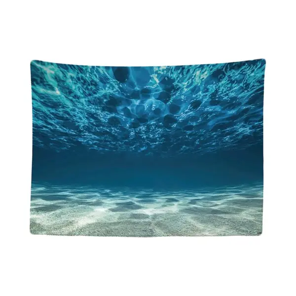 Ulticool - Wandteppich Tapestry Dekoration Wohnung - Ozean Meer Ruhe Tauchen Aquarium Strand Sommer- 200 X 150 Cm Groß - Wandtuch Wandbehänge - thumbnail