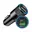 USB-A + USB-C, Zwart/Groen
