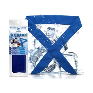 Premium Commerce® - Koelsjaal - Sjaal Dames & Heren - Zomer - Verkoelend - Sport - Blauw - 2 Stuks - Directe Verkoeling!