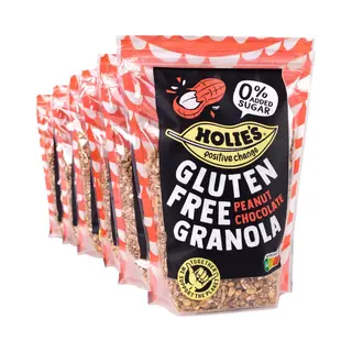 Holie's Glutenvrije Granola - Pindakaas En Cacao - 0% Toegevoegde Suiker - 330gr