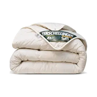 Terschellinger Wolweelde Terschellinger 4-Jahreszeitendecke - Bettdecke Aus 100% Iws-Schurwolle - Hochwertiges Ganzjahr Wolle Bettdecke - Woolmark Zertifiziert - 140 X 220 Cm