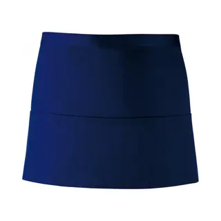 Kort Schort Met 3 Open Zakken Pr155 |navy| Restaurant Schort | Bedieningsschort | 12 Verschillende Kleuren| Horeca Kleding