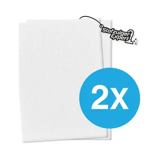 Stofzuiger Expert 2x Universeel Micro / Hygiëne Filter Voor Alle Stofzuigers - 2 Stuks 200x125mm Kwaliteits Uitblaasfilter - O.a. Geschikt Voor Miele, Siemens,
