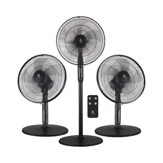 AirKing 3-in-1 Statiefventilator Met Afstandsbediening – Energie Zuinige Ventilator Staand Met 3 Snelheidsstanden - Koelventilator Met Timer En