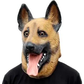 Tecqx Luxe Honden Masker - Verkleedmasker - Dierenmasker - Hondenmasker - Honden Masker Voor Kinderen En Volwassenen - Halloween - Carnaval Masker -