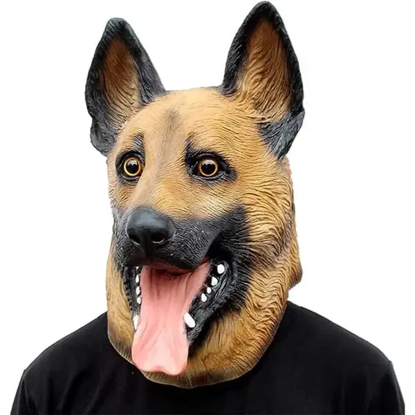 Tecqx Luxe Honden Masker - Verkleedmasker - Dierenmasker - Hondenmasker - Honden Masker Voor Kinderen En Volwassenen - Halloween - Carnaval Masker - thumbnail