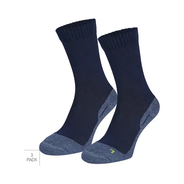 Boru Bamboo Bamboe Kniekousen 3-Pack - Zwart - Maat 35-38 - Zachte Bamboe Kniekousen Voor Frisse Droge Voeten - Dames / Heren thumbnail