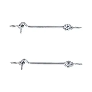 Windhaak - 2x Stuks - Verzinkt Staal - 3 X 0, 3 Cm - Deurhaak