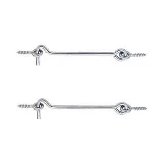 Windhaak - 2x - Verzinkt Staal - 10 X 0, 4 Cm - Deurhaak - Stormhaken/deurhaken