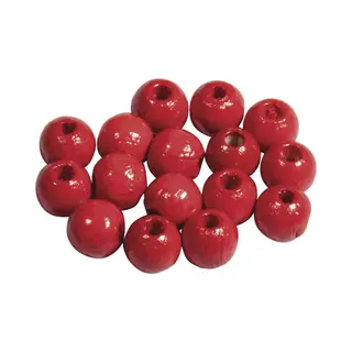 Rayher hobby materialen Rode Hobby Kralen Van Hout 6mm - 230 Stuks - Diy Sieraden Maken - Kralen Rijgen Hobby Materiaal