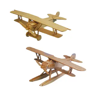 Set Van 2x Stuks Houten Bouwpakket Speelgoed Vliegtuigen