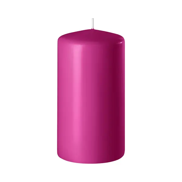 Enlightening Candles Cilinderkaars/stompkaars - Fuchsia Roze - D8 X H12 Cm - 45 Branduren - Dikke Kaarsen - Voor Kandelaar Of Plateau thumbnail