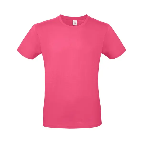 B&C Fuchsia Roze Basic T-shirt Met Ronde Hals Voor Heren - Katoen - 145 Grams - Shirts / Kleding Xl thumbnail
