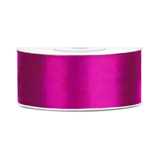 Partydeco Cadeaulint - Fuchsia - 2, 5 Cm X 25 Meter - Satijn - Sierlint - Inpakken - Decoratie