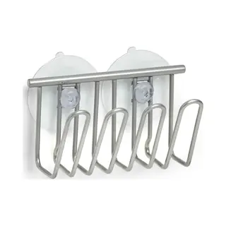Dweiltjes Houder Metaal Met Zuignappen 11, 5 X 6 Cm - Zeller - Huishouding/huishouden - Keukenbenodigdheden - Badkameraccessoires - Dweiltjes Houders