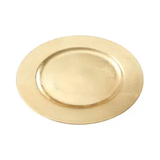 Kaarsenbord - Goud - Rond - D33 Cm - Kunststof - Onderbord/plateau Voor Kaarsen