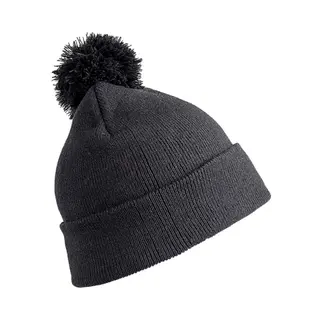 Result Wintermuts - Met Pom - Zwart - Volwassenen - Dames/ Heren - Muts - 100% Acryl