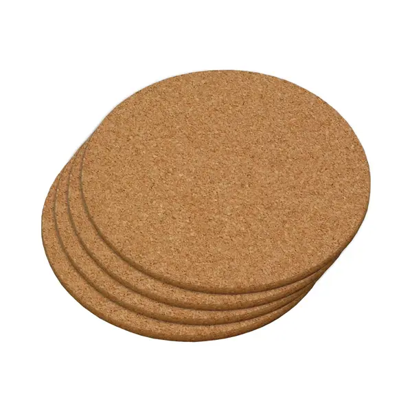 Kesper Ronde Pannen Onderzetters - 4x - Van Kurk - Dia 20 Cm - 1 Cm Dik - Pannen En Hete Ovenschalen thumbnail