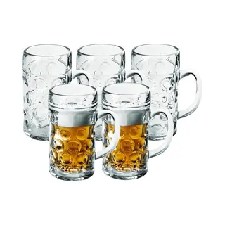 Santex 10x Bierpullen/bierglazen 1.3 Liter/130 Cl /1300 Ml Van Onbreekbaar Kunststof - 1.3 Liter Pullen - Bierfeest/Oktoberfest Pul - Bierpul Glazen