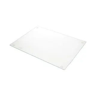 ‘Merkloos’’ Zeller Snijplank - Glas - Siliconen Voetjes - 30 X 40 Cm